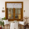 Modern minimalist café curtain sheer short curtain