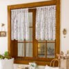 Modern minimalist café curtain sheer short curtain