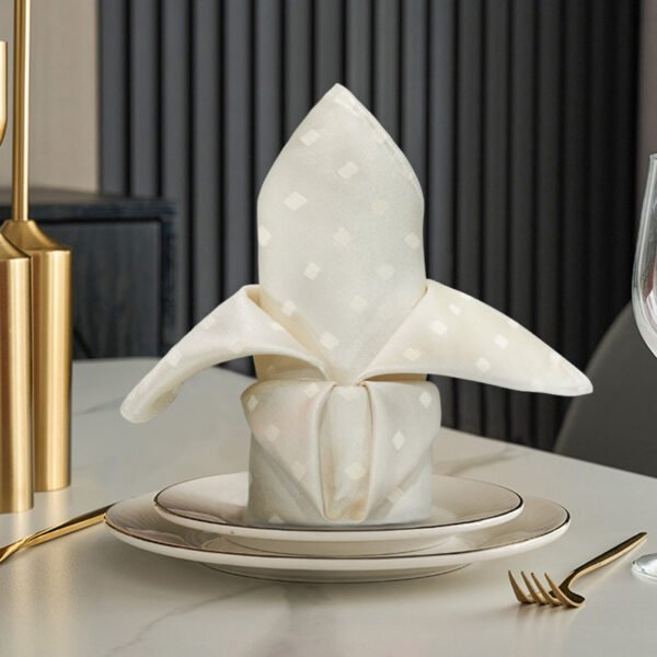 Cotton-Poly Jacquard Napkin | GeoWeave