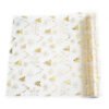 Reindeer and Snowflake Gold Foil Mesh Table Runner