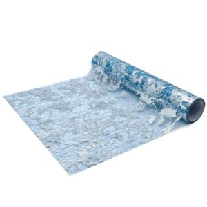 Silver Foil Mesh Table Runner