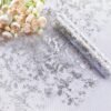 Silver Metallic Foil Mesh Table Runner Roll