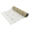 Star and Snowflake Foil Mesh Table Runner