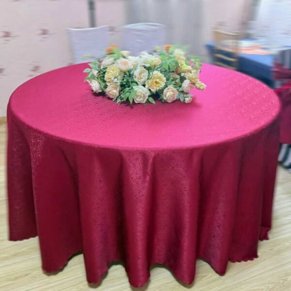 TABLECLOTH (19) Jacquard Floral Polyester Tablecloth | GeoWeave