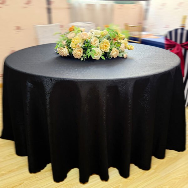 TABLECLOTH (24) Jacquard Floral Polyester Tablecloth | GeoWeave