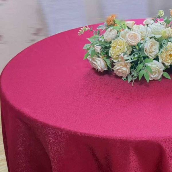 TABLECLOTH (8) Jacquard Floral Polyester Tablecloth | GeoWeave