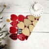 Valentine’s Day heart appliqué embroidered placemat (2) Valentine’s Day heart appliqué embroidered placemat