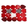 Valentine’s Day heart appliqué embroidered placemat (3) Valentine’s Day heart appliqué embroidered placemat