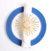 agate napkin ring (1) Large Fireworks Agate Napkin Ring