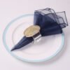 Gold Electroplated Agate Napkin Ring