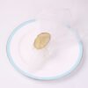Gold Electroplated Agate Napkin Ring