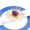 agate napkin ring (8) Large Fireworks Agate Napkin Ring