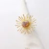 agate napkin ring (9) Large Fireworks Agate Napkin Ring