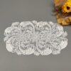 american vintage lace embroidered placemat oval round