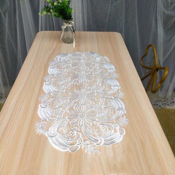 american vintage lace embroidered placemat oval round