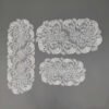 american vintage lace embroidered placemat oval round