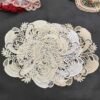 american vintage lace embroidered placemat oval round