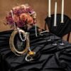 Rectangular Velvet “Ice Flower” Tablecloth | GeoWeave