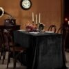 Rectangular Velvet “Ice Flower” Tablecloth | GeoWeave