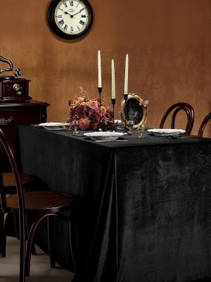 Ice Flower Velvet Tablecloth