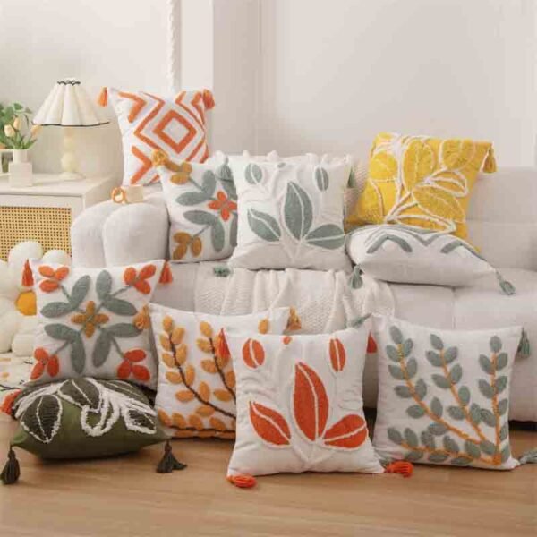 tufted pillow cover