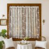 butterfly lace curtain (3) french cottage curtain