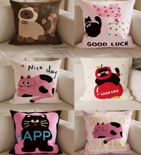 cartoon cat cushion