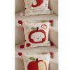 apple dog cushion