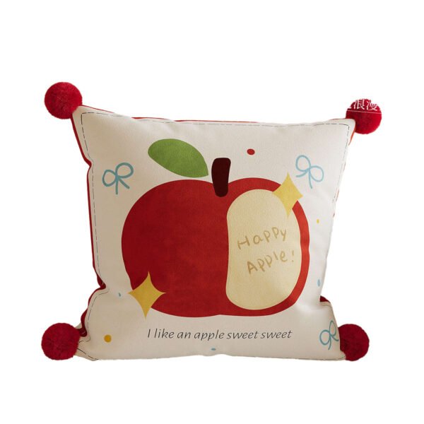apple dog cushion