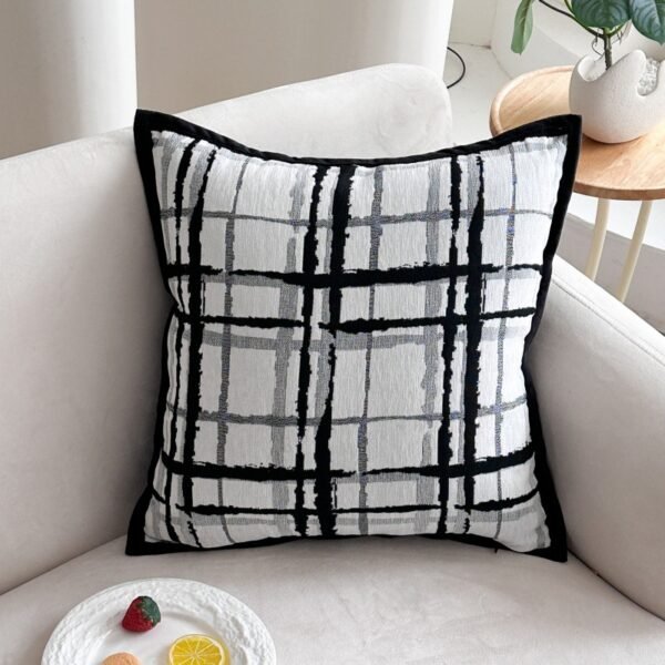 French chenille jacquard decorative cushion cover 45x45cm