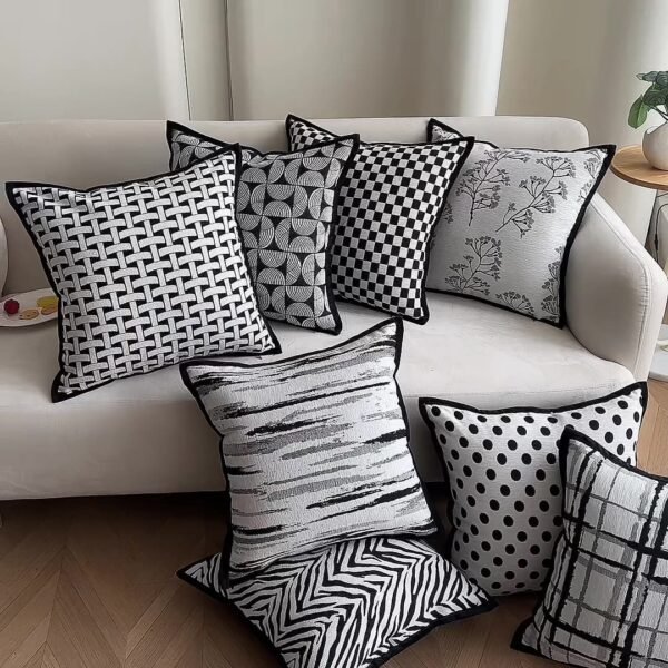 French chenille jacquard decorative cushion cover 45x45cm