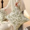 floral pillow, geometric pillow
