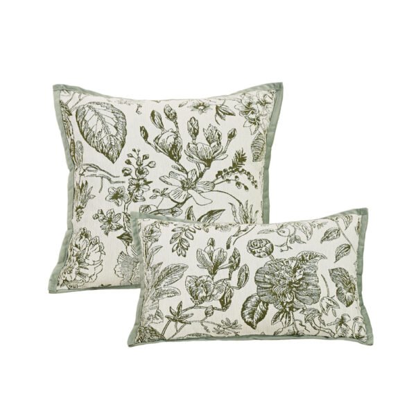 floral pillow, geometric pillow