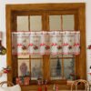 christmas cafe curtain (5) christmas window decor