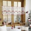 christmas cafe curtain (6) christmas window decor
