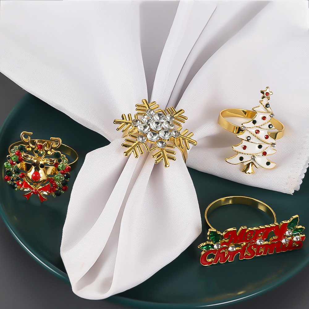 Silver Christmas Tree Napkin Ring