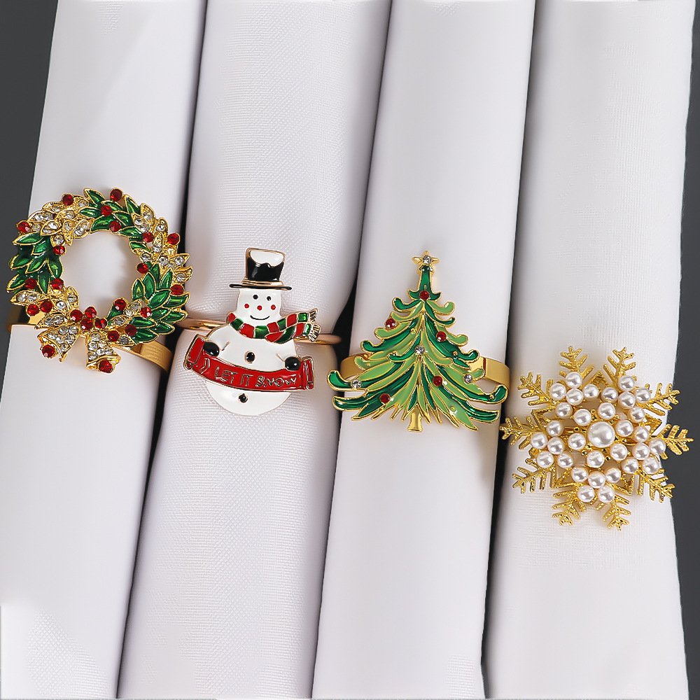 Reindeer Napkin Ring Silver Finish