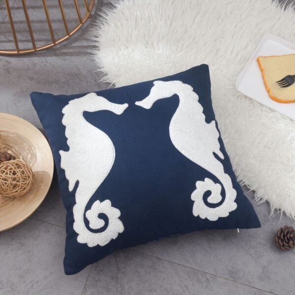 mediterranean blue pillow