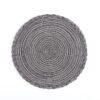 cotton lace placemat (2) Handmade lace edge cotton yarn placemat 36cm beige
