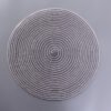 cotton ramie placemat (1) Oval cotton ramie placemat 30×40cm brown
