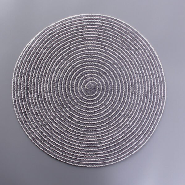 cotton ramie placemat (1) Oval cotton ramie placemat 30×40cm brown