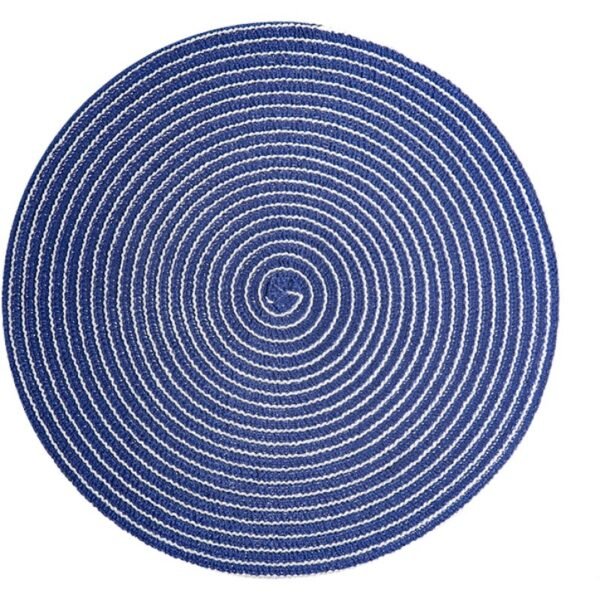 cotton ramie placemat (2) Oval cotton ramie placemat 30×40cm brown