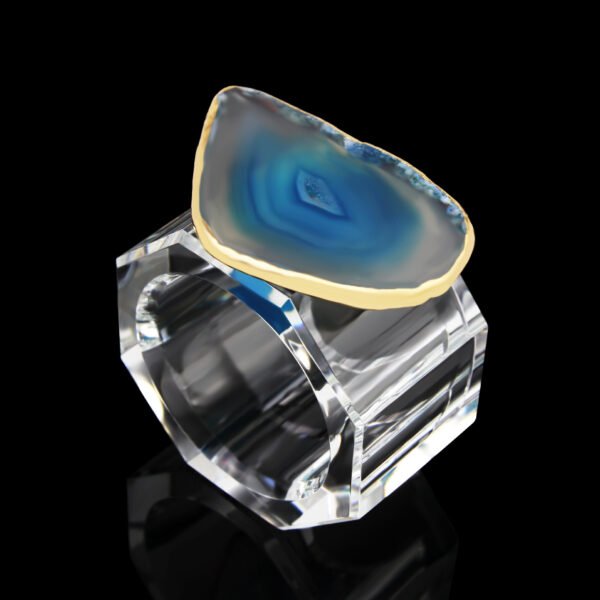 crystal napkin holder (1) European Natural Crystal Napkin Ring
