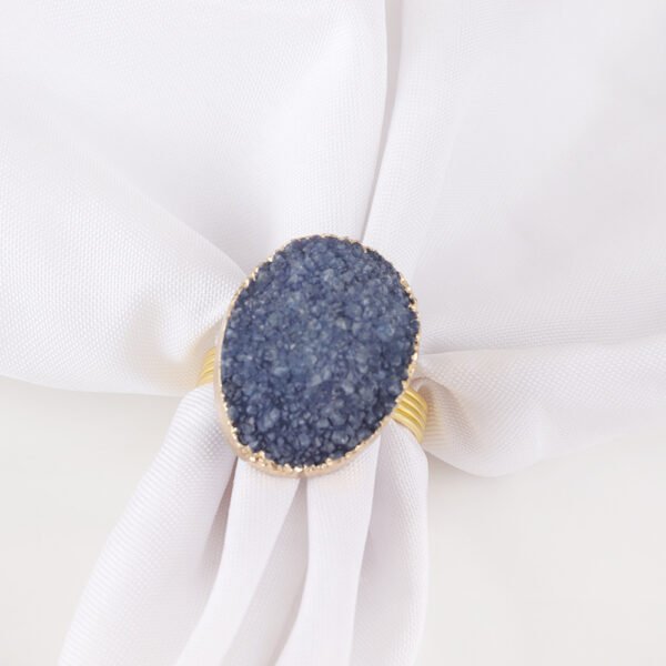 Crystal Cluster Napkin Ring (Gold Electroplated)