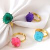 Crystal Cluster Napkin Ring (Gold Electroplated)