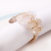 Metal Woven Crystal Napkin Ring