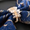 Metal Woven Crystal Napkin Ring