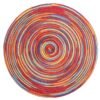 dyed ramie placemat (1) Dyed ramie round placemat 36cm grey