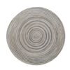 dyed ramie placemat (5) Dyed ramie round placemat 36cm grey