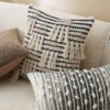 textured cotton cushion